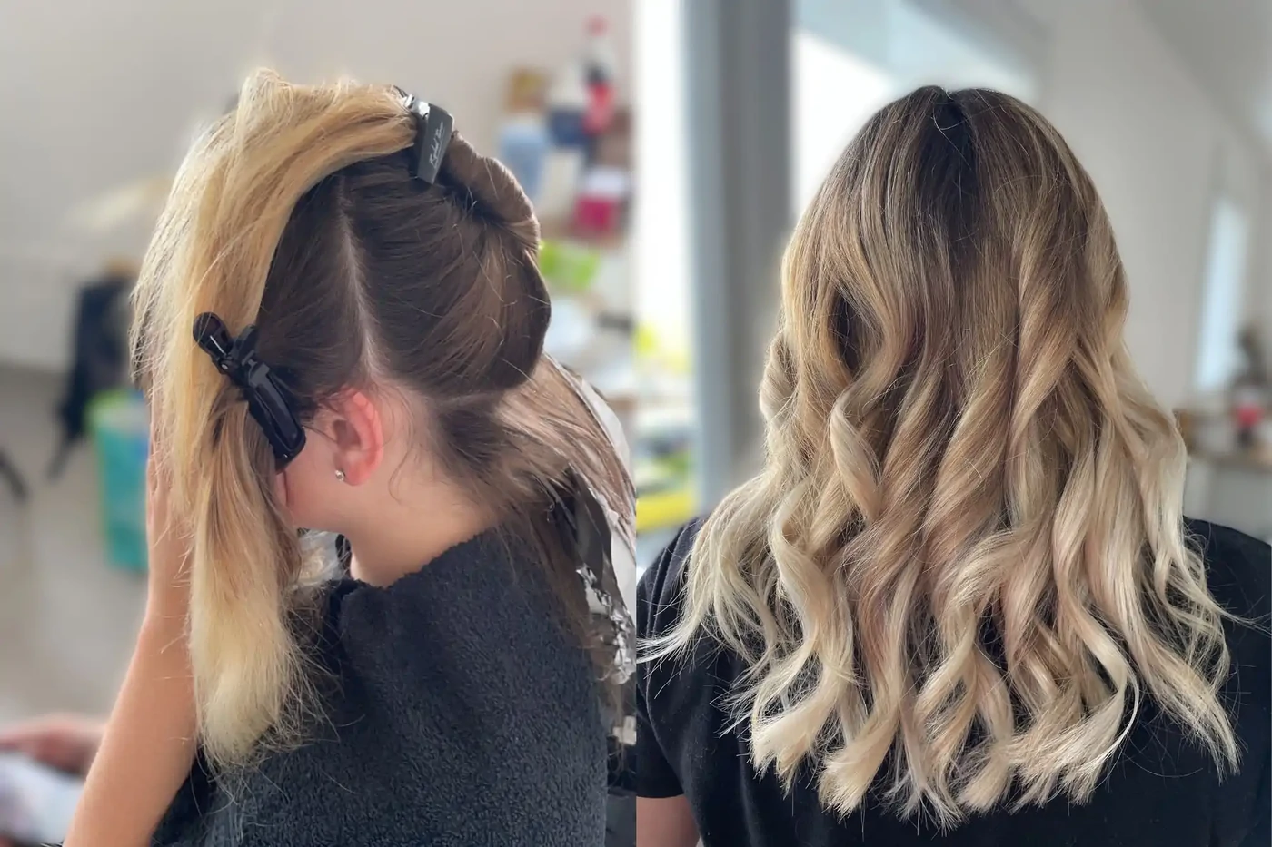 avant-après balayage