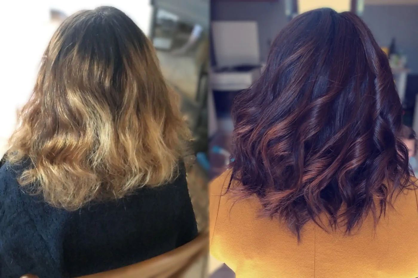 avant-après balayage